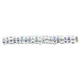 thumbnail image 2 of 100 Pieces Rhinestone Rondelles with Big Holes Charm Spacer Beads Jewelry Crystal Multi-colors Loose Bead for DIY Necklace White AB, 2 of 8