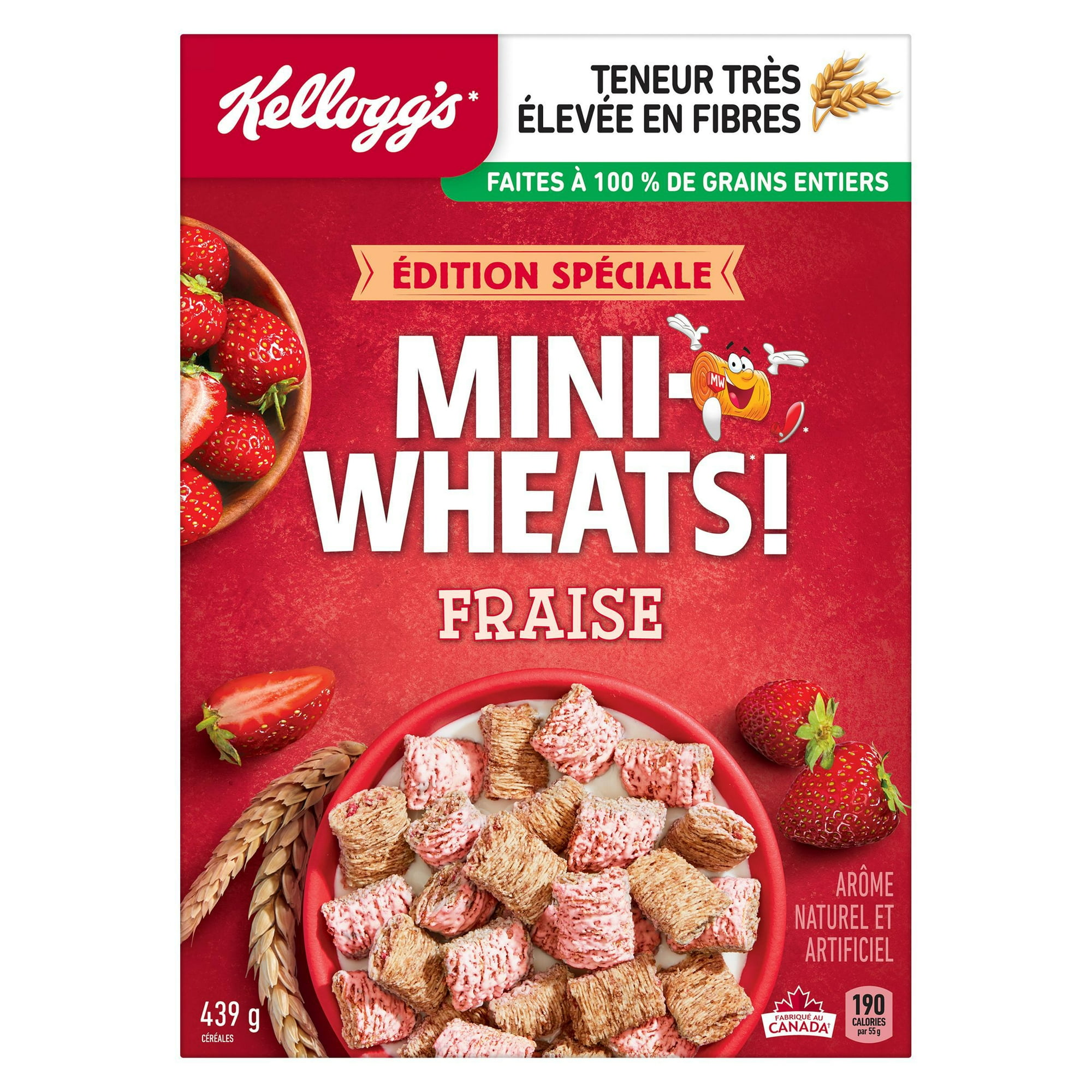 Céréales Mini-Wheats* Saveur de fraises 439 g