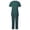 Blue, variant on EQWLJWE Nurse Scrubs Uniform Womens Scrubs for Women Set Clearance Nurse Scrubs Costume Women's Cool Stretch V-Neck Top and Cargo Pant Set Plus Size Halloween Scrubs