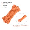 thumbnail image 3 of Unique Bargains 3mm 13.12ft Polyester Fluorescent Reflective Tent Rope Cord Orange for Camping 4 Pack, 3 of 6