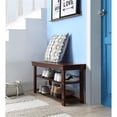 thumbnail image 3 of Convenience Concepts Oxford Utility Mudroom Bench in Espresso Wood Finish, 3 of 9