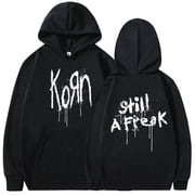 Korn Music Concert Rock Band WORLD TOUR Hoodie Men‘s Vintage Metal Gothic  Sweatshirt Punk Hip Hop Hoodies Streetwear