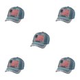 thumbnail image 2 of Decodeary Casquette de Baseball à la Mode Ajustable et Protégée du Soleil Chapeau Multicolore en Denim 4 5Set, 2 of 6
