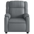 thumbnail image 5 of vidaXL Massage Recliner Chair Grey Faux Leather, 5 of 5