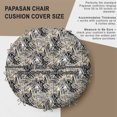 thumbnail image 3 of Housse de Coussin de Papasan de Rechange 55 Pouces - Imperméable, Résistante aux Déchirures et Élégante - Convient aux Grandes Chaises de Papasan - Motif de Feuilles, 3 of 7