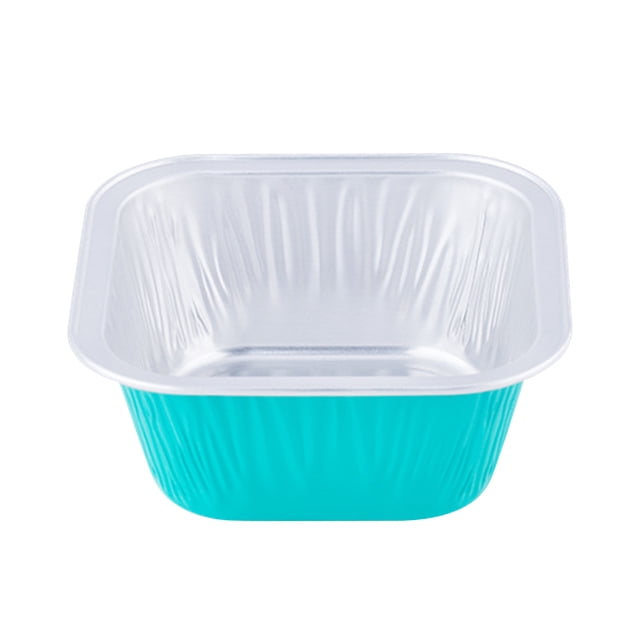 Pompotops Foil Cupcake Cups Square Lid Cupcake Cups, Mini Cupcake Cups Kitchen Baking Cups 100 PCS Clearance