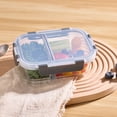 thumbnail image 2 of Mainstays Rectangle Glass Food Storage Container with Divider 590ML, 2 of 7