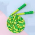 thumbnail image 1 of Fridja Jump Ropes for Kids, Soft Beaded Jump Ropes, 9 ft Adjustable Length Lightweight Segmented Soft Beaded Skipping Ropes for Women and Men Keeping Fit, Workout and Sport, Green, 1 of 4