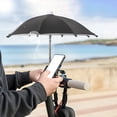 thumbnail image 3 of Mini Motorcycle Phone Umbrella - UPF 50+ Sunshade with Powerful Suction Cup, 27cm Diameter, UV/Heat Protection for Smartphones & Tablets - Cute Toy Design, Waterproof Polyester Fabric, Metal Frame, 3 of 9