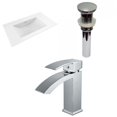 thumbnail image 1 of American Imaginations 35.5-in. W 1 Hole Ceramic Top Set In White Color - Overflow Drain Incl. AI-29522, 1 of 8