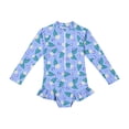 thumbnail image 2 of Pisexur Girls and Boys One Piece Rash Guard Swimsuit Kid Water Sport Short Swimsuit UPF 50+ Sun Protection Bathing Suits 1-16 Years, 2 of 3