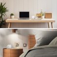thumbnail image 3 of BALGELI Small Bookshelf, Triangle Book Holder, Wood Short Mini Book Rest, Simple Bookcase for Bedroom Nightstand Office Desk Library or Table Centerpiece Decor for Coffee and Book Lover-Beige, 3 of 5