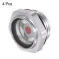 thumbnail image 3 of Unique Bargains 4pcs Air Compressor Oil Sight Glass G1" Male Aluminum Hex Head Oil Indicator Window, 3 of 5