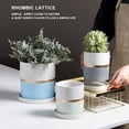 thumbnail image 4 of kurtrusly Ceramic Flower Pots For Small Spaces And Easy To Maintain Herbs Ceramic Flowerpot Ceramic Pot Planter Eco-friendly red 11*11 1Set, 4 of 6
