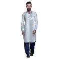 thumbnail image 1 of Atasi Kurta Pathani Classique à Col pour Garçons Chemise en Rayonne à Poche avant, 1 of 5