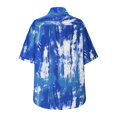 thumbnail image 3 of Womens Short Sleeve Blouses Womens Button Printed Short Sleeve Backswing Length V-Neck T- Blouses Women Short Sleeve Tops Women Short Sleeve Blouse Short Sleeve Tops for Women, 3 of 6