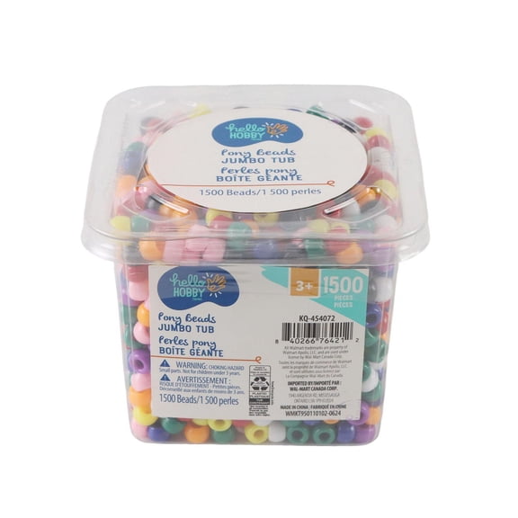 Hello Hobby Perles Pony BOÎTE GÉANT pour l'artisanat des enfants