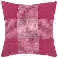 thumbnail image 1 of HomeRoots 403318 Coussin Décoratif à Motif à Carreaux, Fuchsia Rose, 1 of 1