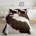 thumbnail image 2 of Cow Print Queen Comforter Set,Highland Cow Bedding Set,3D Cattle Animals Down Comforter,Cut Cow Hair Bed Set, 2 of 7
