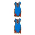 thumbnail image 3 of maskred Mode Femmes Plage Vacances Robe Boho Ethnique Élégante Robe en Vrac Bleu 2Set, 3 of 6
