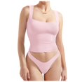 thumbnail image 3 of Lixiuxyad Basic Tank Tops Women Sexy Square Neck Tank Top Summer Going Out Basic Shirt, 3 of 5