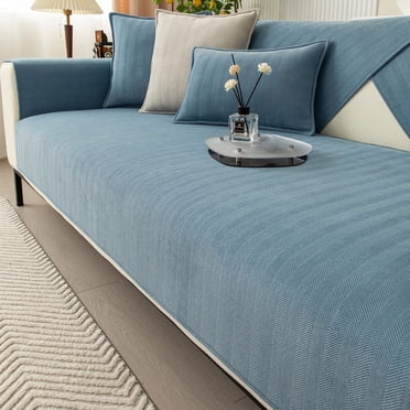 EGNMCR Housses de Chaise Tissu Chenille à Chevrons Protecteur de Meubles Housse de Sofa 70*90cm Sofa Sofa