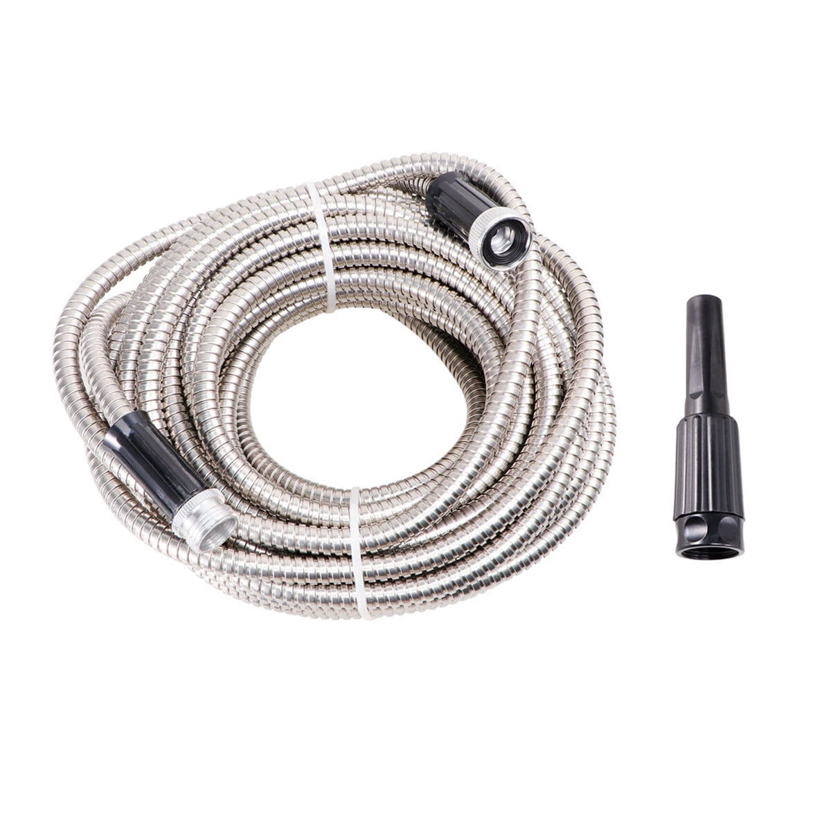 SASABAXI Garden Hosepipe Water Hose Heavy Duty Silver for Homeowners 1Set