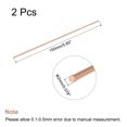 thumbnail image 2 of Unique Bargains 2mm Dia. 150mm Length Solid Copper Round Rod Lathe Bar Stock for DIY Craft 2pack, 2 of 4