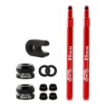 thumbnail image 1 of S SERENABLE Road Bike Tubeless Tire Presta Extender Universal Vacuum Tire 2Pcs 2Pcs 80mm Red, 1 of 9