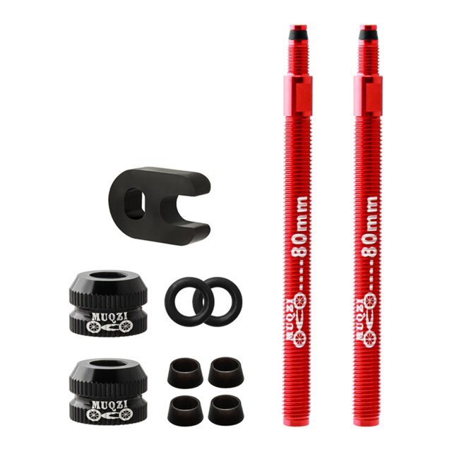 S SERENABLE Road Bike Tubeless Tire Presta Extender Universal Vacuum Tire 2Pcs 2Pcs 80mm Red