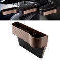 thumbnail image 2 of facefd Car Seat Gap Filler Organizer High Performance with Cup Holder Brown Right, 2 of 9