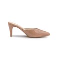 thumbnail image 3 of BLISSFUL STEP Mules à Talons Aiguilles à Bout Pointu pour Femmes Nude 8, 3 of 8