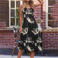 thumbnail image 4 of Ovzne Robes Grande Taille pour Femmes aux Courbes Robe de Plage Dames Été Mode Imprimée Sans Manches Col Rond Robe Débardeur Décontractée Robe d'Été Imprimée Liquidation, 4 of 7