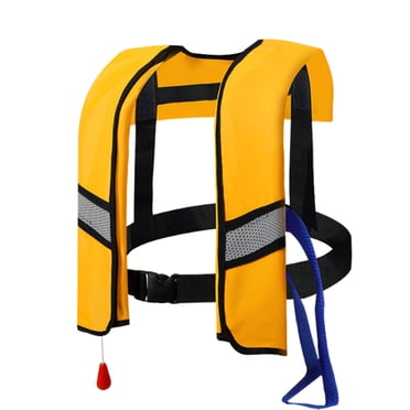 Gilet de Plongée en Apnée, Gilet de Sauvetage, Gilet de Natation Gonflable Portable pour la Plongée en Apnée, la Natation et la Sécurité, Gilet Manuel Gonflable Ajustable pour Hommes et Femmes pour la Natation, la Pêche et les Sports Nautiques en Plein Air