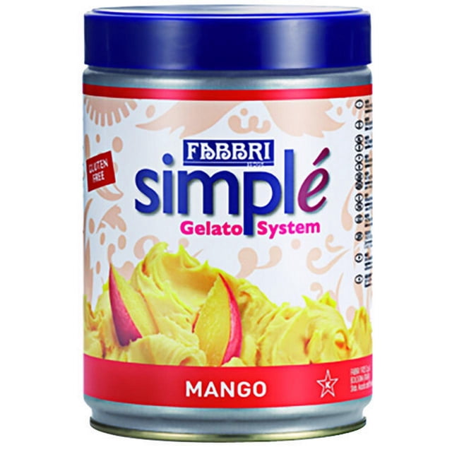 Fabbri 1.5 kg Mango Simple One-Step Soft Serve / Frozen Dessert Mix