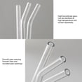 thumbnail image 3 of Leutsin Reusable Glass Straws Set ,Clear Glass Drinking Straws, Straight and Bent Straws for Smoothies, Milkshakes, Juice, Tea ,Reusable Glass Drinking Straw Washable, 3 of 9