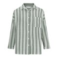 thumbnail image 3 of Xihbxyly Hauts Grande Taille pour Femmes Manches 3/4 Mode Décontractée Imprimé Manches Courtes Col Rond Blouses Chemises Offres Hebdomadaires, 3 of 7