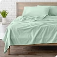 thumbnail image 1 of Bare Home Ensemble de Draps en Flanelle - 100 % Coton - Poche Profonde - Très Grand Simple, Menthe, 3 Pcs, 1 of 7