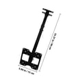 thumbnail image 2 of CTIRCHIU Cold Rolled Steel Monitor Wall Bracket TV Hanging Rack Black 1Pcs, 2 of 8