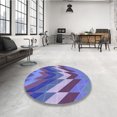 thumbnail image 4 of Ahgly Tapis Rectangulaire Lavable en Machine Intérieur Transitionnel Violet Améthyste Violet, 7 Pieds x 9 Pieds, 4 of 7