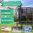 thumbnail image 3 of Gymax Trampoline Récréatif de 12 Pi avec Échelle, Filet d'Enceinte, Coussin de Sécurité, Extérieur, Noir, 3 of 6