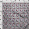 thumbnail image 2 of oneOone Silk Tabby Fabric Leaves & Floral Block Print Sewing Fabric BTY 42 Inch Wide, 2 of 4