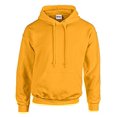 thumbnail image 1 of Gildan Men's Rib Knit Pouch Pocket Hooded Sweatshirt, Gold, XXX-Large, 1 of 4