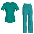 thumbnail image 1 of Women's Scrubs Set Scrub Top and Pants Scrubs Set, 1 of 3