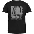 thumbnail image 1 of Halloween Costume de Whale Humain Noir pour Adulte T-Shirt, 1 of 1
