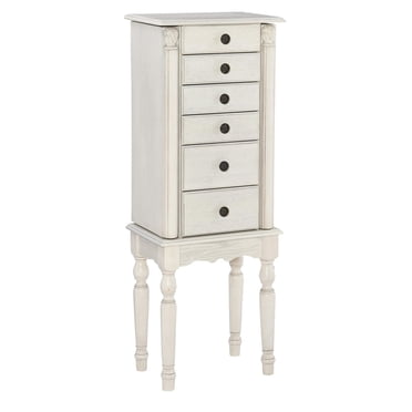 Audrey Jewelry Armoire, Off-White