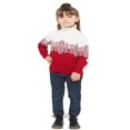 thumbnail image 1 of Christmas Family Matching Sweater Snowflake Turtleneck Long Sleeve Knitted Pullovers, 1 of 5