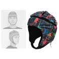 thumbnail image 4 of kurtrusly EVA Goalkeeper Rugby Soccer Football Helmet Rugby Soccer Goalkeeper Hat Head Protector Guard Colorful, 4 of 9