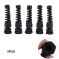 thumbnail image 4 of Lefu 5pc Waterproof M12 Cable Gland Connector Flexible Spiral Strain Relief Protector, 4 of 9