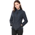 thumbnail image 2 of INSPIRE CHIC Veste Matelassée Légère à Col Montant à Fermeture Éclair pour Femme, 2 of 7